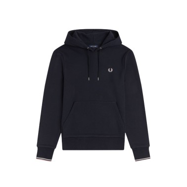 FRED PERRY TIPPED HOODED SWEATSHIRT