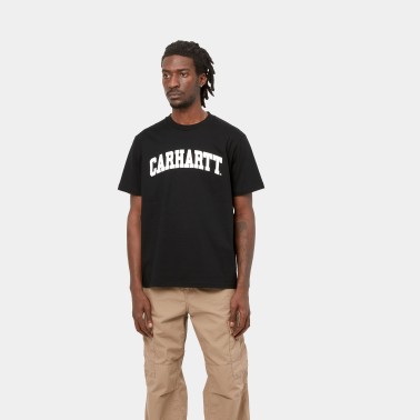 CARHARTT S/S UNIVERSITY T-SHIRT BLACK/WHITE