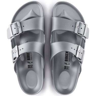 BIRKENSTOCK ARIZONA EVA REGULAR METALLIC SILVER