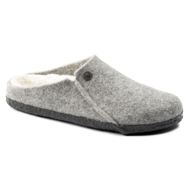 BIRKENSTOCK ZERMATT SHEARLING REGULAR LIGHT GRAY