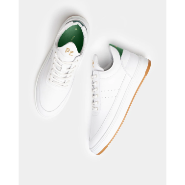 FILLING PIECES LOW TOP BIANCO GREEN