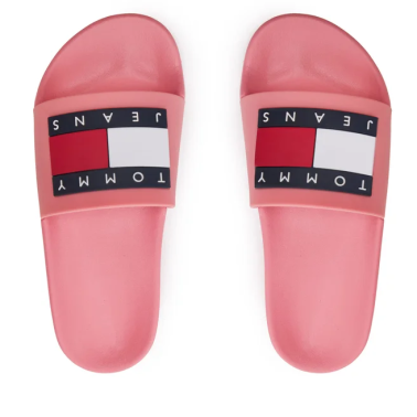 TOMMY JEANS FLAG POOL SLIDE ESS TICKLED PINK