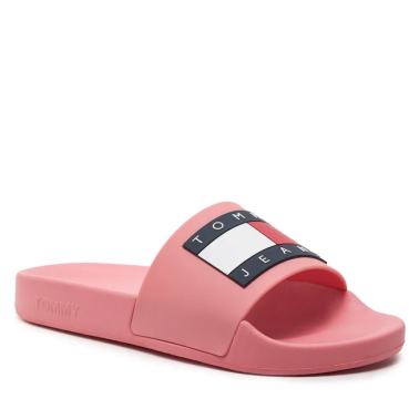 TOMMY JEANS FLAG POOL SLIDE ESS TICKLED PINK