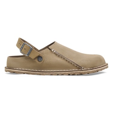 BIRKENSTOCK LUTRY PREMIUM SUEDE REGULAR GRAY TAUPE