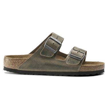 BIRKENSTOCK ARIZONA REGULAR OILED LEATHER FADED KHAKI