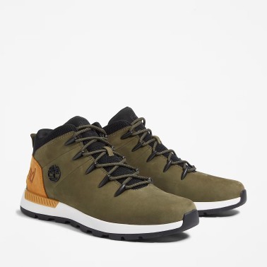 TIMBERLAND SPRINT TREKKER MID LACE SNEAKER LEAF GREEN