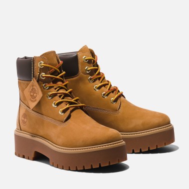 TIMBERLAND STONE STREET 6 IN LACE WATERPROOF WHEAT WOMAN