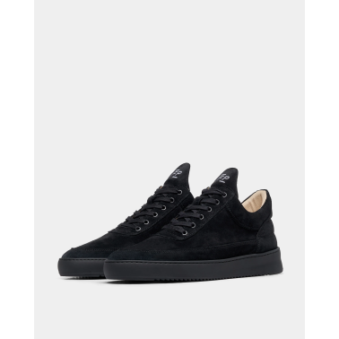 FILLING PIECES LOW TOP SUEDE ALL BLACK