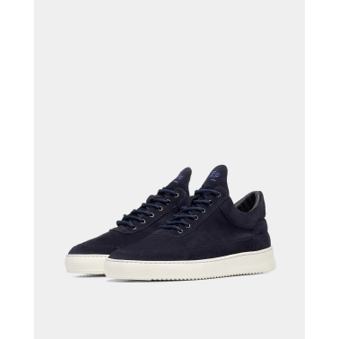 FILLING PIECES LOW TOP SUEDE ORGANIC NAVY