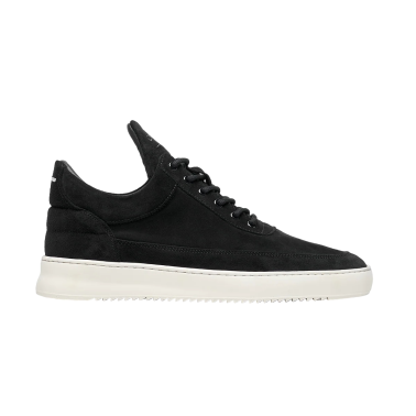 FILLING PIECES LOW TOP SUEDE ORGANIC BLACK