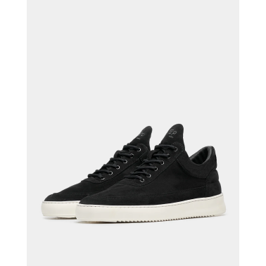 FILLING PIECES LOW TOP SUEDE ORGANIC BLACK