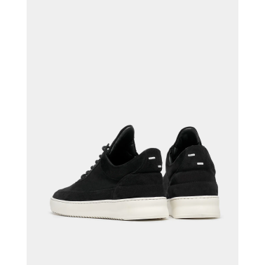 FILLING PIECES LOW TOP SUEDE ORGANIC BLACK