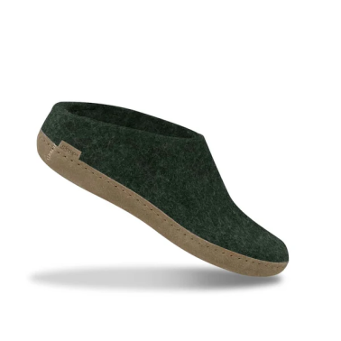 GLERUPS SLIP-ON WITH LEATHER SOLE FOREST