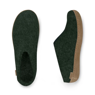 GLERUPS SLIP-ON WITH LEATHER SOLE FOREST