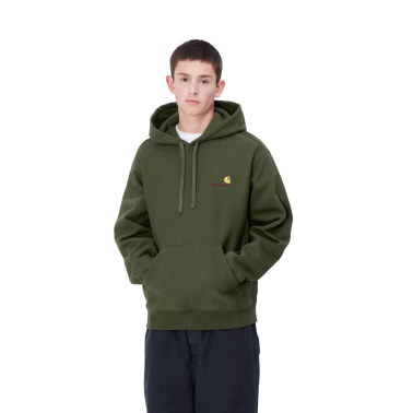 CARHARTT HOODED AMERICAN SCRIPT SWEAT