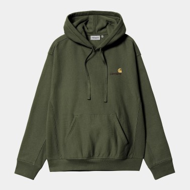 CARHARTT HOODED AMERICAN SCRIPT SWEAT