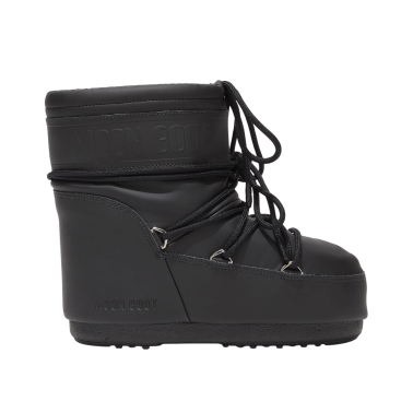 MOON BOOT ICON LOW RUBBER BLACK