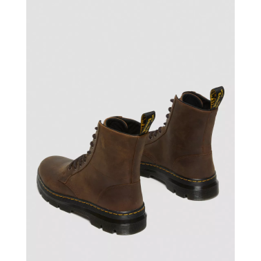 DR MARTENS COMBS LEATHER DARK BROWN CRAZY HORSE