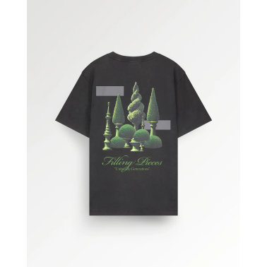 FILLING PIECES T-SHIRT TOPIARY VINTAGE BLACK