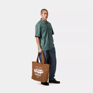 CARHARTT WIP CANVAS GRAPHIC TOTE LARGE