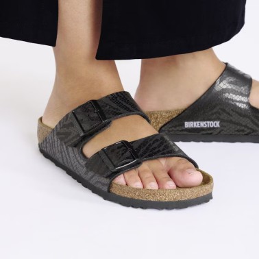 BIRKENSTOCK ARIZONA BS REGULAR ZEBRA BLACK