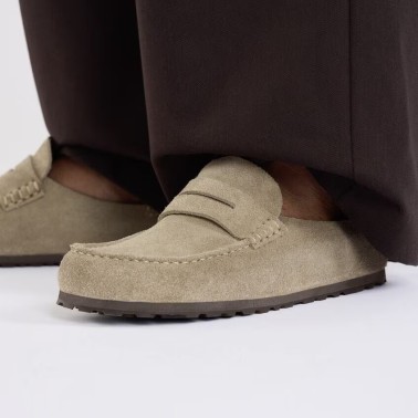 BIRKENSTOCK NAPLES WRAPPED REGULAR TAUPE