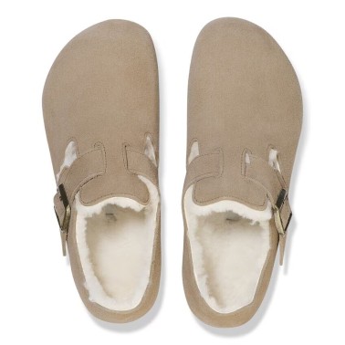 BIRKENSTOCK LONDON SHEARLING REGULAR TAUPE