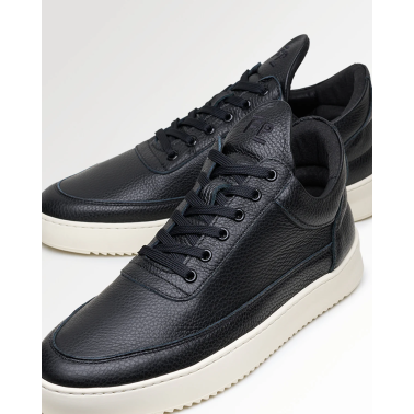 FILLING PIECES LOW TOP GRAIN BLACK