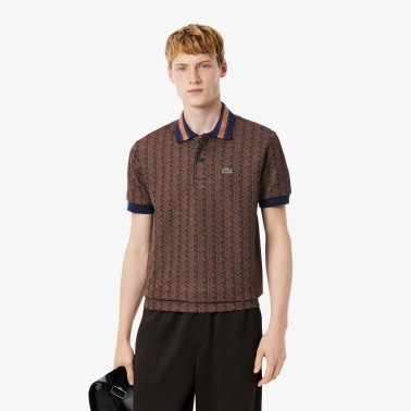 LACOSTE POLO JACQUARD CLASSIC FIT MONOGRAM
