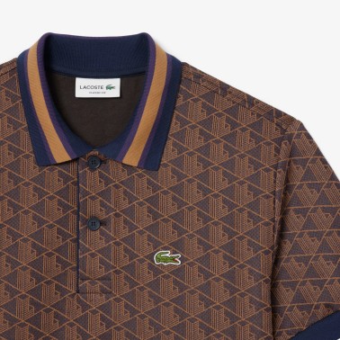 LACOSTE POLO JACQUARD CLASSIC FIT MONOGRAM