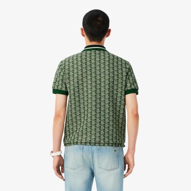 LACOSTE POLO JACQUARD CLASSIC FIT MONOGRAM