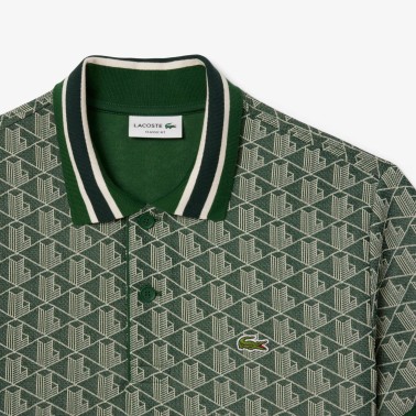 LACOSTE POLO JACQUARD CLASSIC FIT MONOGRAM