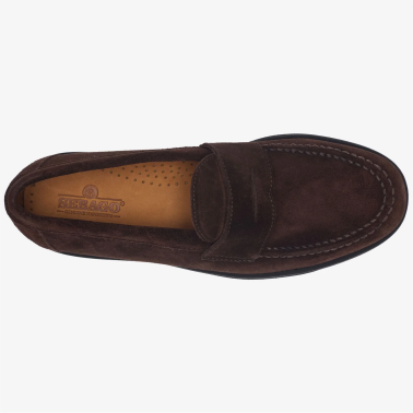 SEBAGO RYAN SUEDE PO DARK BROWN