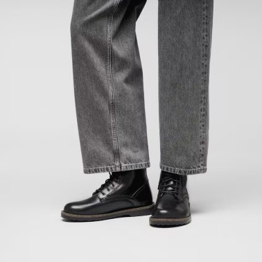 BIRKENSTOCK BRYSON LEATHER REGULAR BLACK