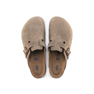 BIRKENSTOCK BOSTON SFB OILED NARROW TABACCO BROWN