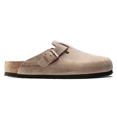 BIRKENSTOCK BOSTON SFB OILED NARROW TABACCO BROWN