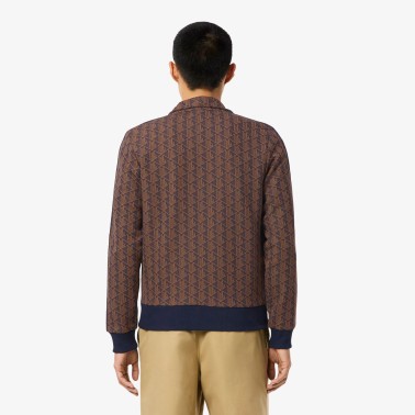 LACOSTE JACKET JACQUARD REGULAR FIT MONOGRAM