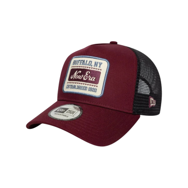 NEW ERA PATCH TRUCKER BURGUNDY