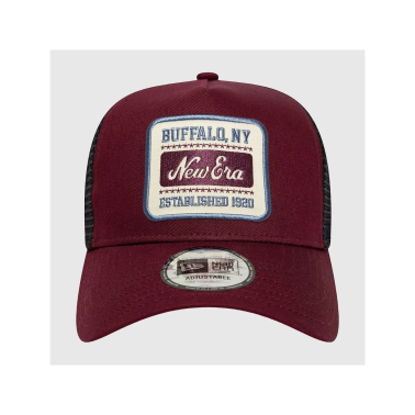 NEW ERA PATCH TRUCKER BURGUNDY