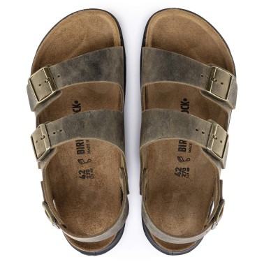 BIRKENSTOCK MILANO CROSSTOWN REGULAR FADED KHAKI