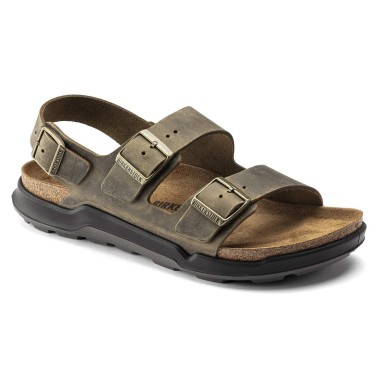 BIRKENSTOCK MILANO CROSSTOWN REGULAR FADED KHAKI