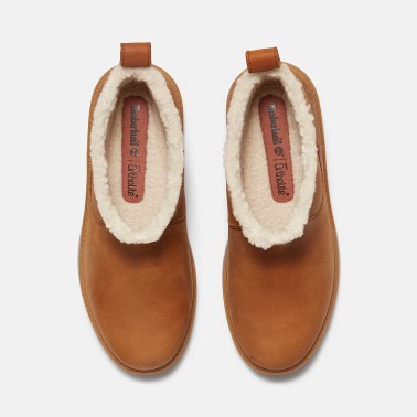 TIMBERLAND STONE STREET MID WARM LINED RUST WOMAN