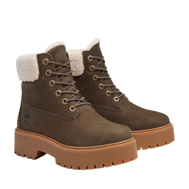 TIMBERLAND STONE STREET MID WARM WATERPROOF BROWN WOMAN