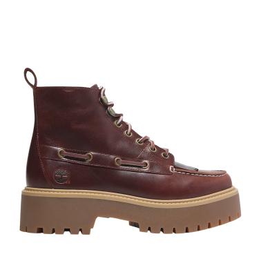 TIMBERLAND STONE STREET MID LACE BURGUNDY WOMAN