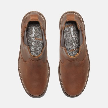 TIMBERLAND LARCHMONT MID CHELSEA BOOT RUST