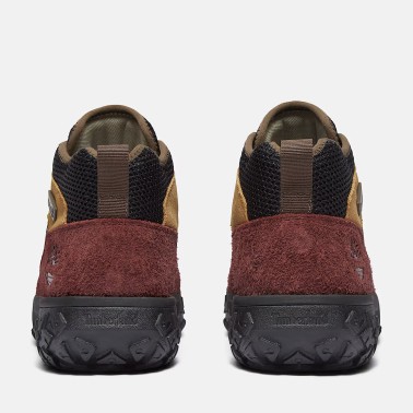 TIMBERLAND GREENSTRIDE MOTION 6 MID LACE BLACK BURGUNDY