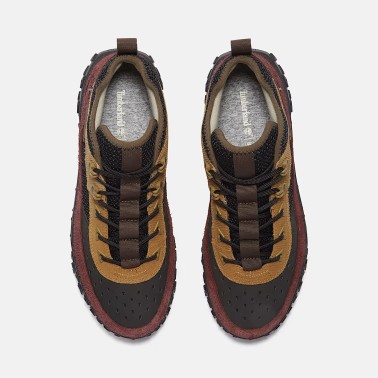 TIMBERLAND GREENSTRIDE MOTION 6 MID LACE BLACK BURGUNDY