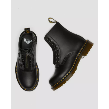 DR MARTENS 1460 PASCAL FRONT ZIP BLACK NAPPA