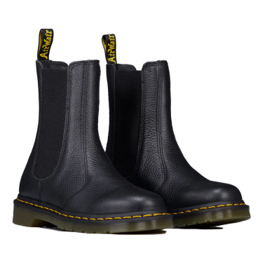 DR MARTENS 2976 HI BLACK MILLED NAPPA