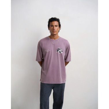 FILLING PIECES T-SHIRT BOXY BOUQUET VINTAGE MOONSCAPE